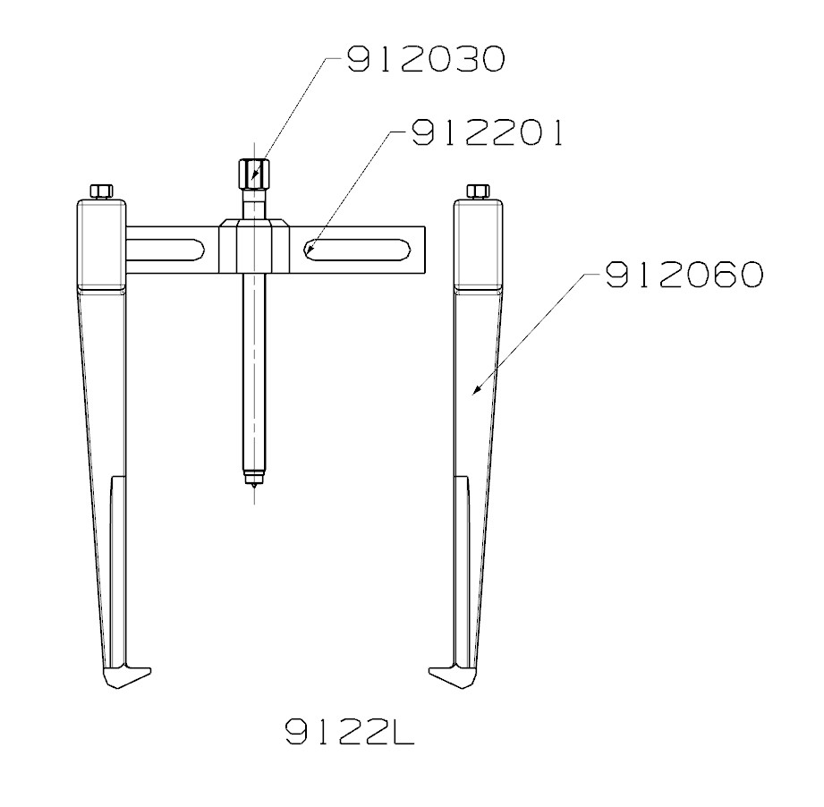 EXTRACTOR FORZA SERIE 9100 DE 2 PATAS